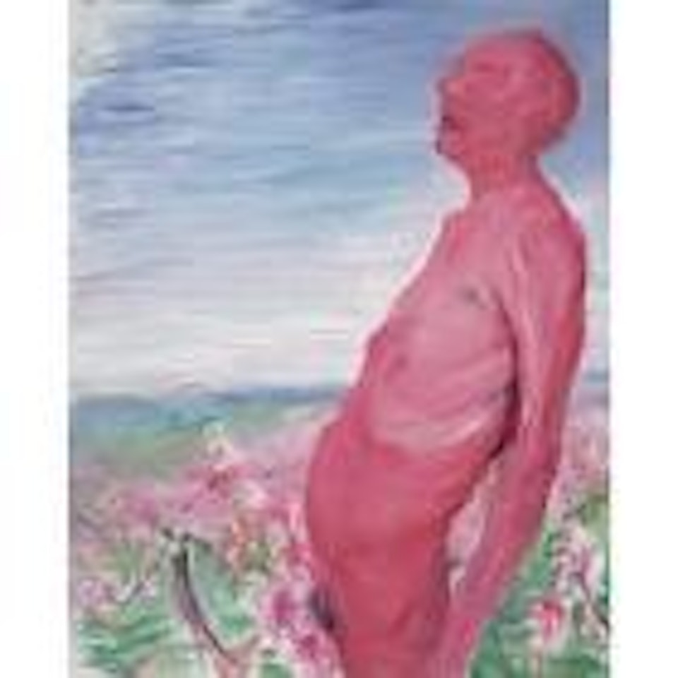 Peach flower series, red person no.2 by Zhou Chunya