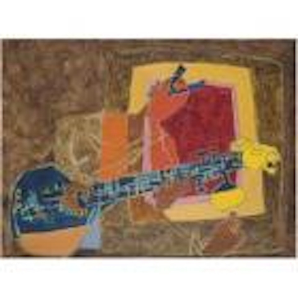 Veena player by M.F. Husain