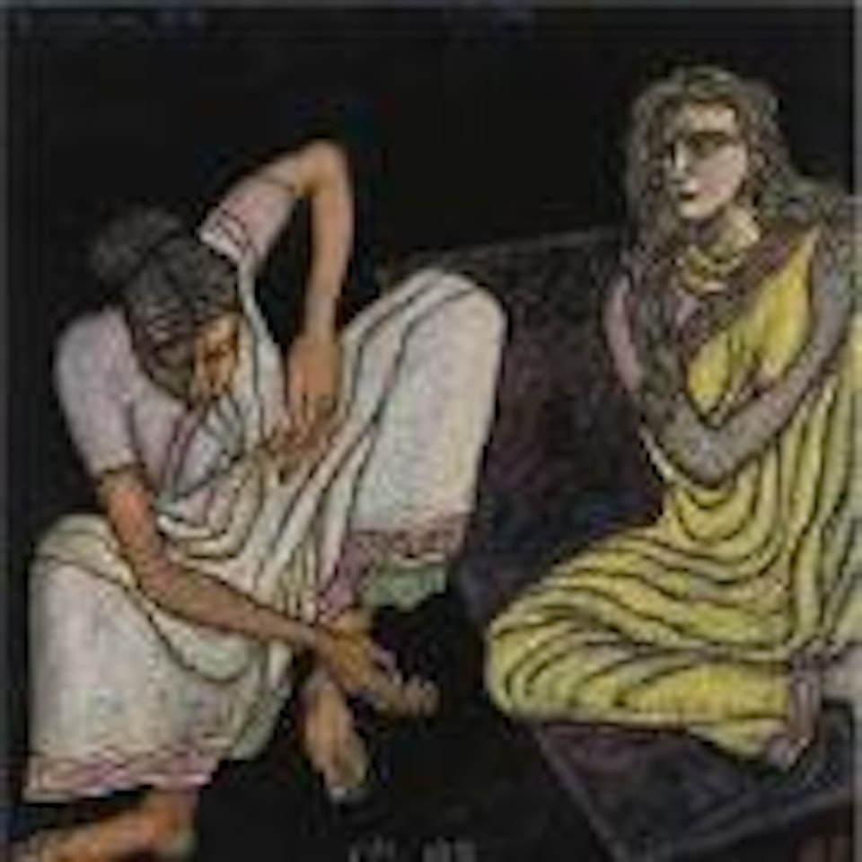 Two women by Jogen Chowdhury