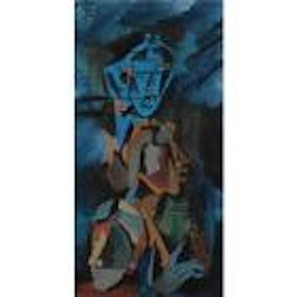 Three heads by M.F. Husain