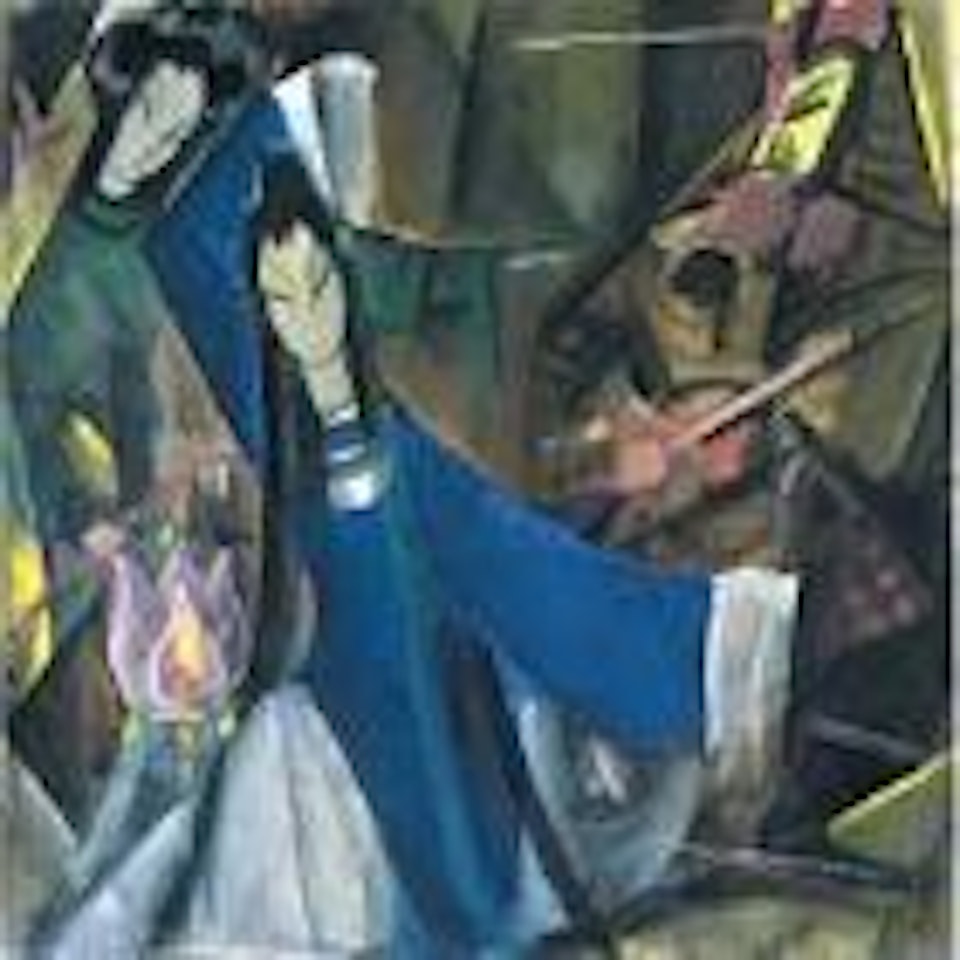 Opera characters - Lotus lantern by Lin Fengmian
