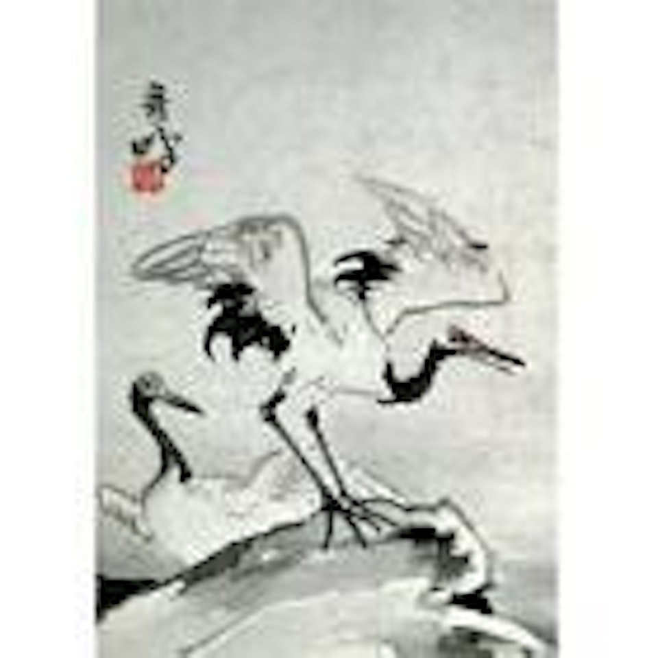 Dancing cranes by Gao Qifeng