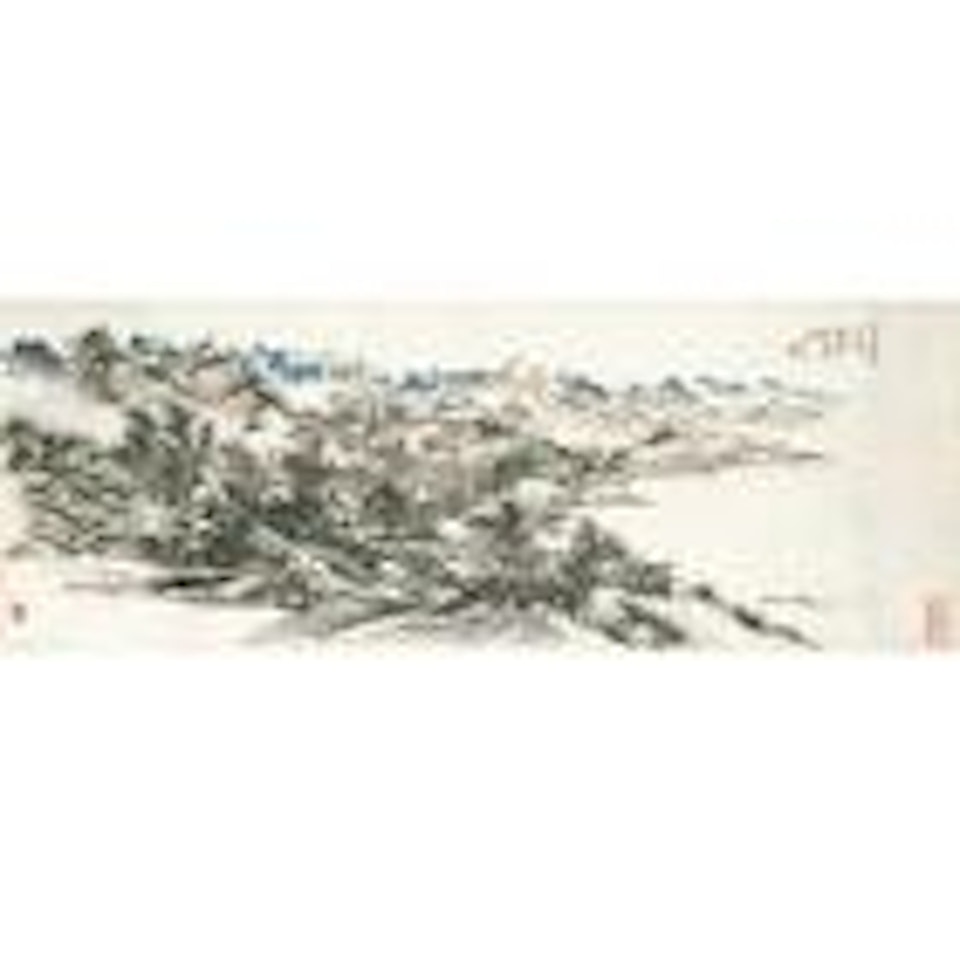 Rural scenery by Huang Binhong