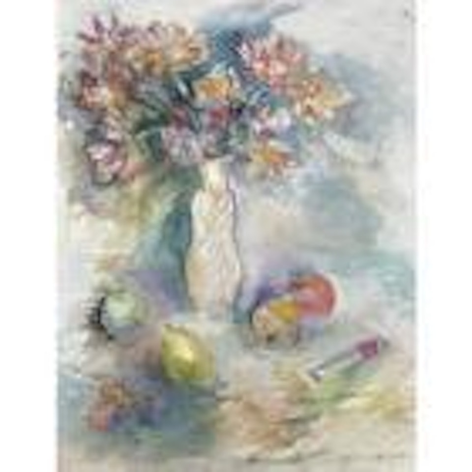 Bouquet de fleurs au napperon by Jean Dufy