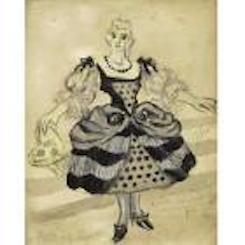 Costume de danseuse pour le ballet Russe de Diaghilev by Juan Gris