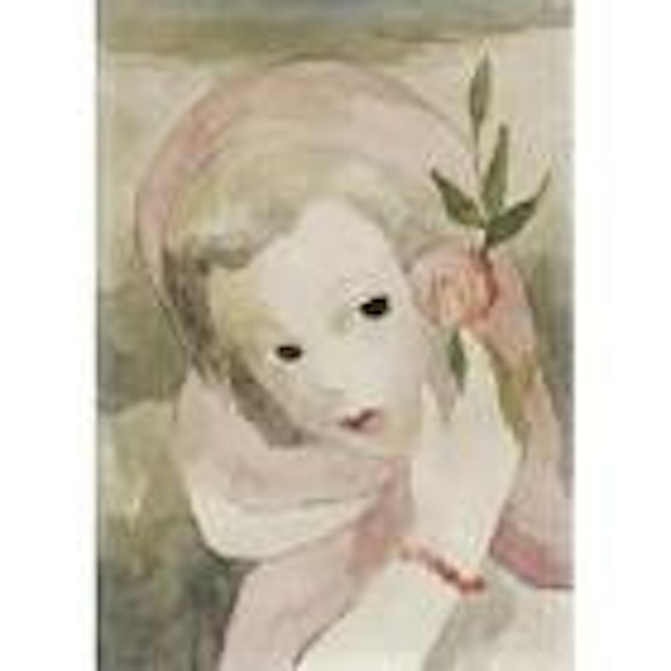 Jeune fille a la rose by Marie Laurencin