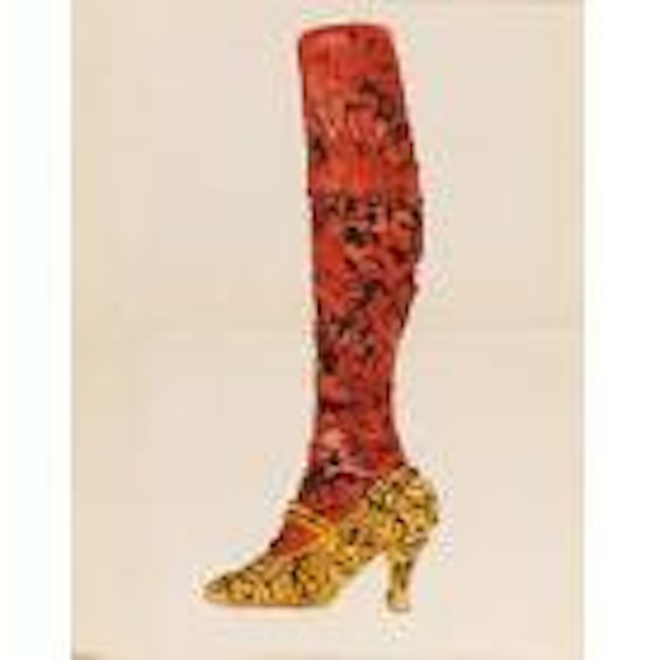 Shoe and leg by Andy Warhol