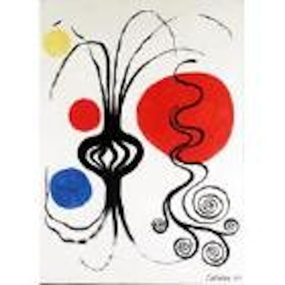 Untitled - stylised plants by Alexander Calder