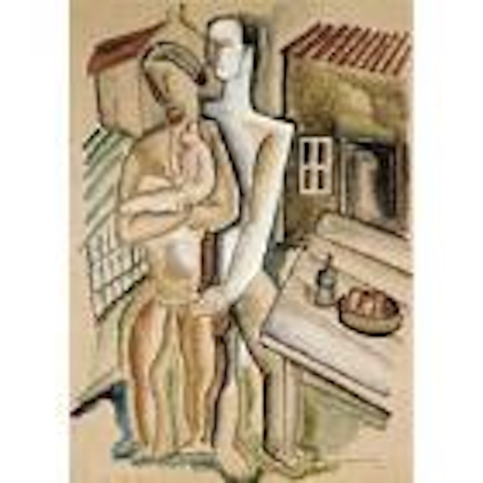 Famille hors la maison by Ossip Zadkine