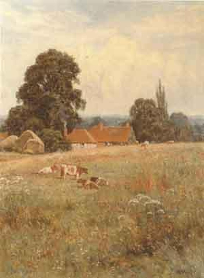 Cattle in a pasture by Edward Wilkins Waite