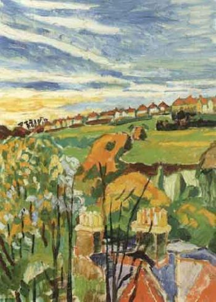 Autumn over the hills by John Bratby