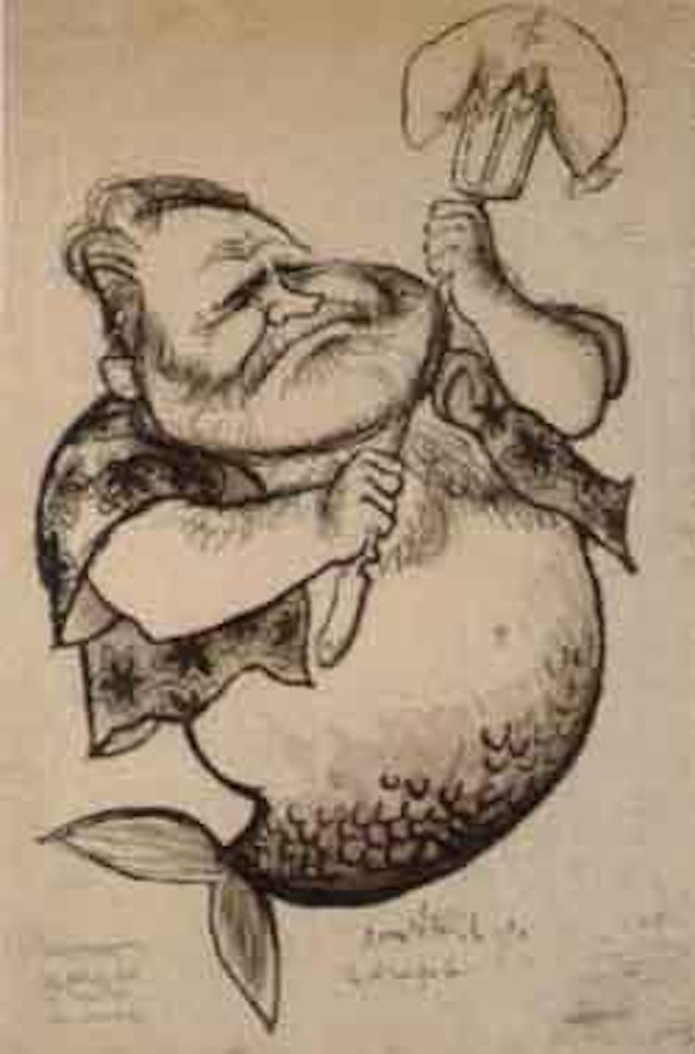 Old man of the sea by Ronald Searle