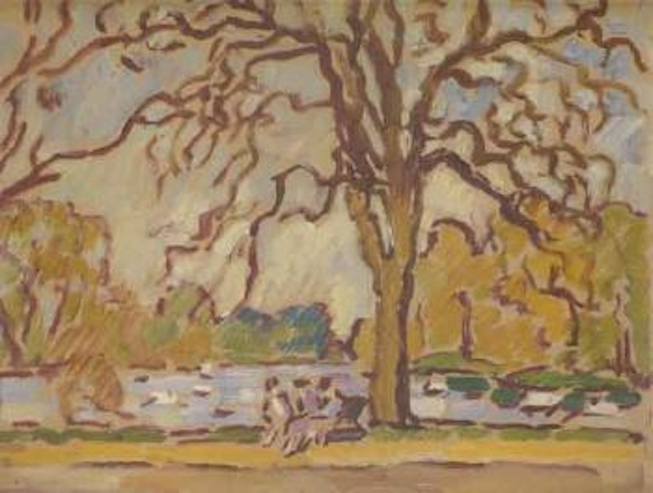 Paysage au bord de l'eau by Louis Valtat