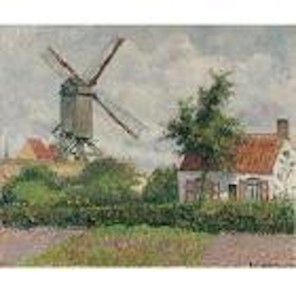 Kalfmolen a Knokke by Camille Pissarro