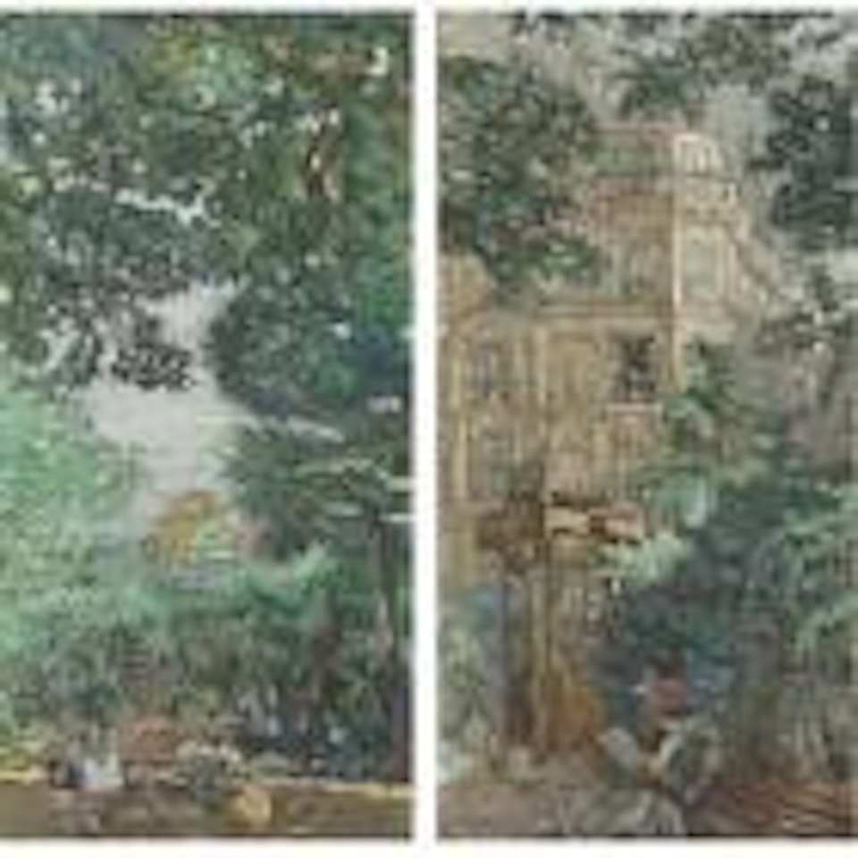 Banc au Jardin du Luxembourg. Kiosque, Place Vintimille by Édouard Vuillard