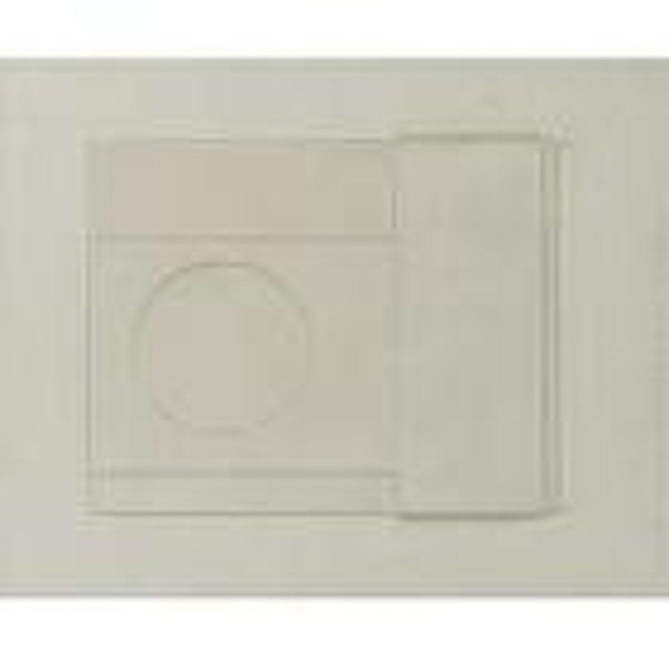 White relief by Ben Nicholson, O.M.