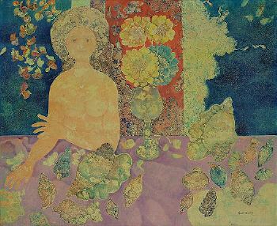 Barque et roseaux by Sakti Burman