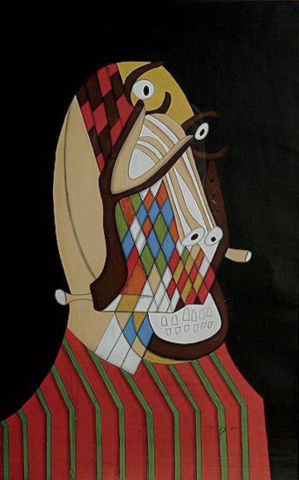 Untitled, abstract figure by Francis Newton Souza