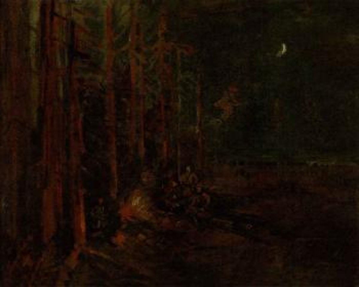 Bivouac on the forest edge by Konstantin Alekseevich Korovin