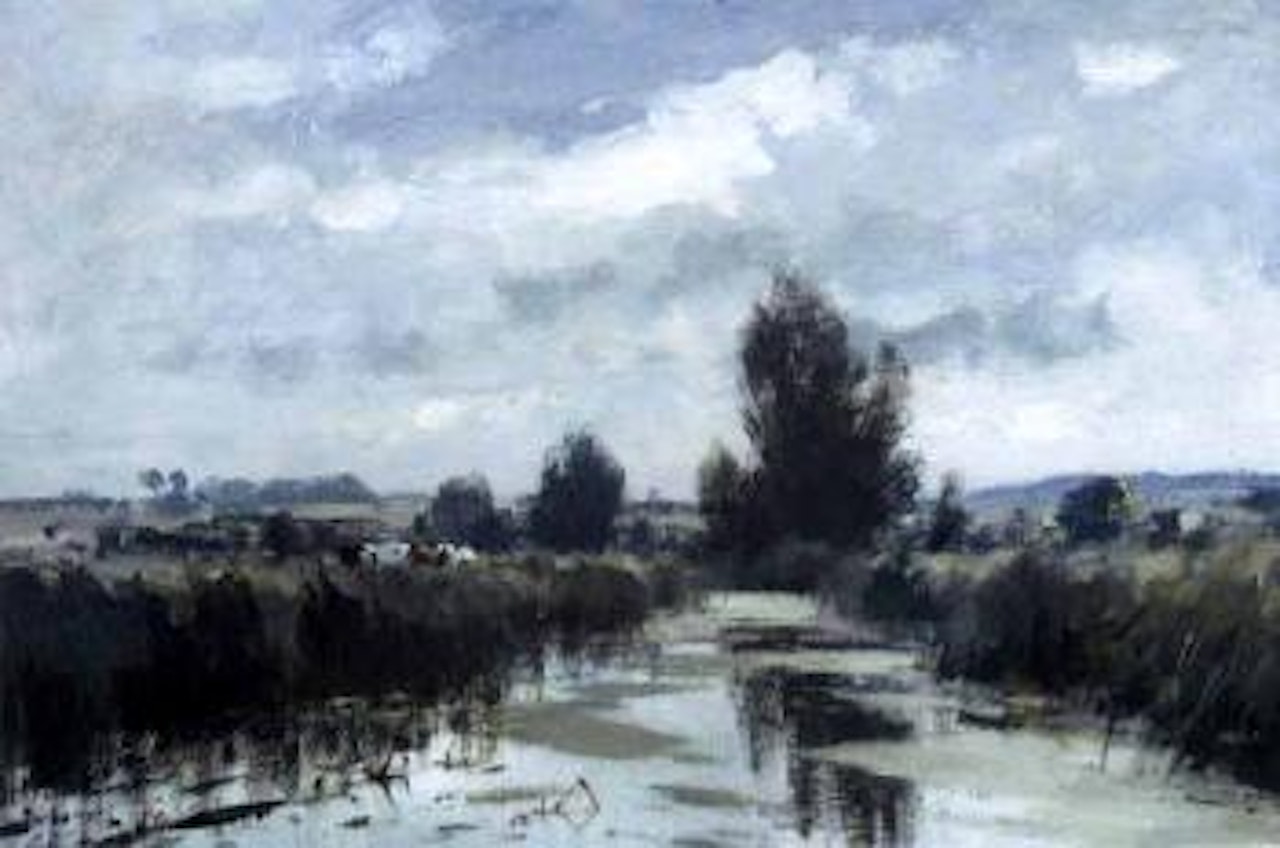 Cattle by the Upper Yare, Norfolk by Edward Seago