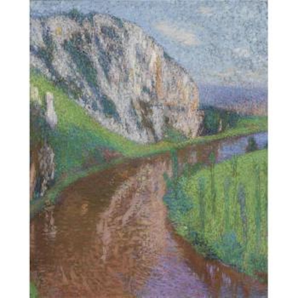 Dessous des falaises de saint Cirq Lapopie by Henri Jean Guillaume Martin