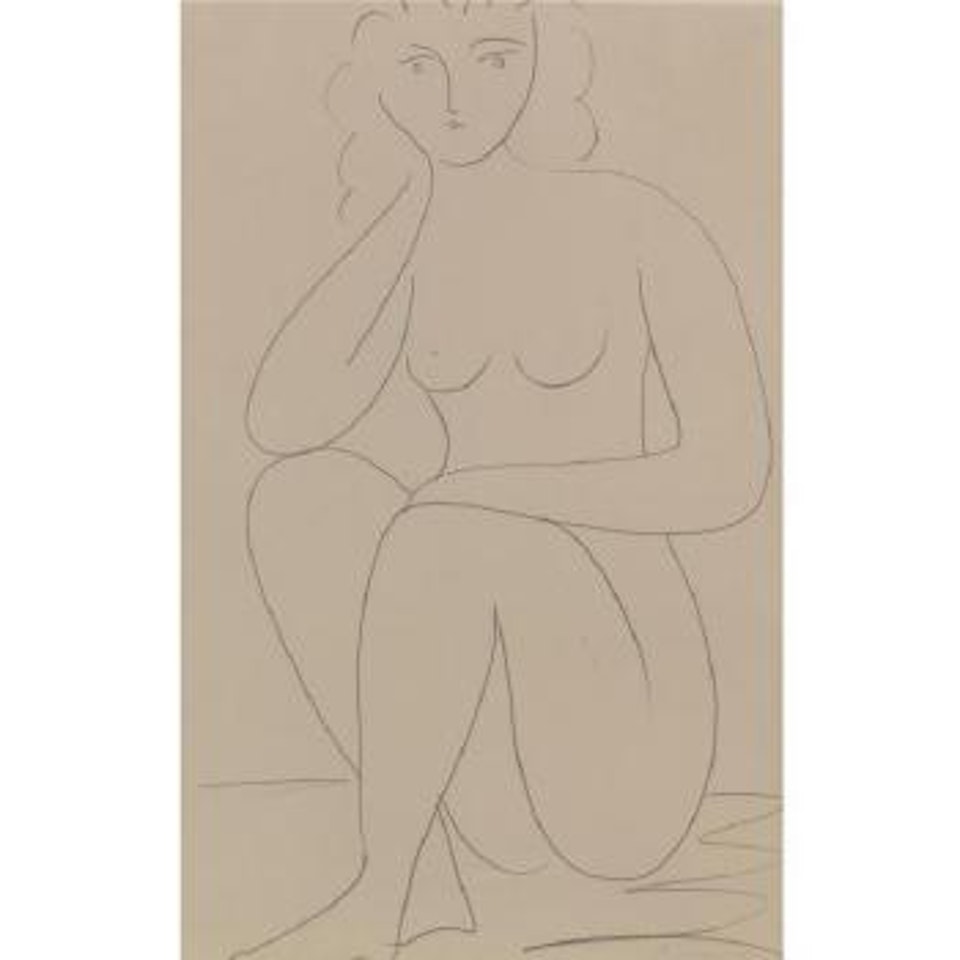 Femme nue assise by Pablo Picasso