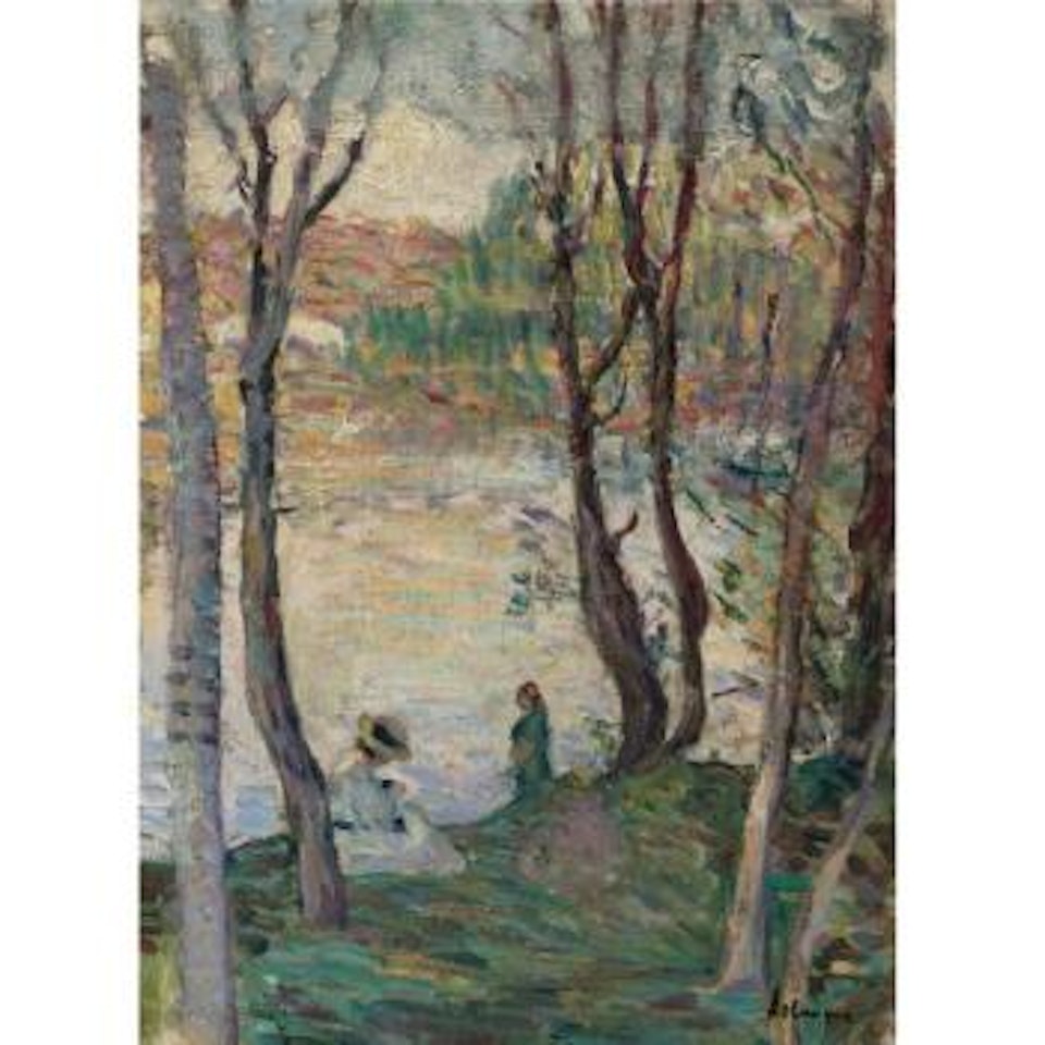 Repos au bord du Yaudet by Henri Lebasque