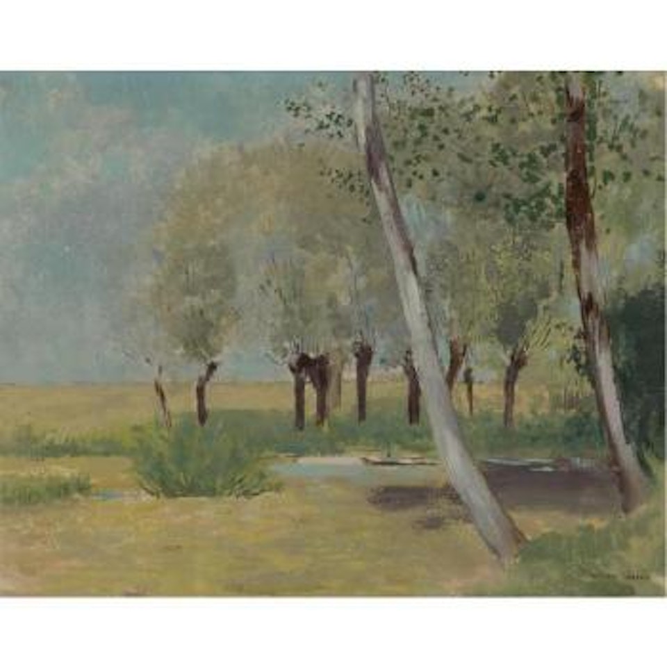 Bouleaux en automne by Odilon Redon