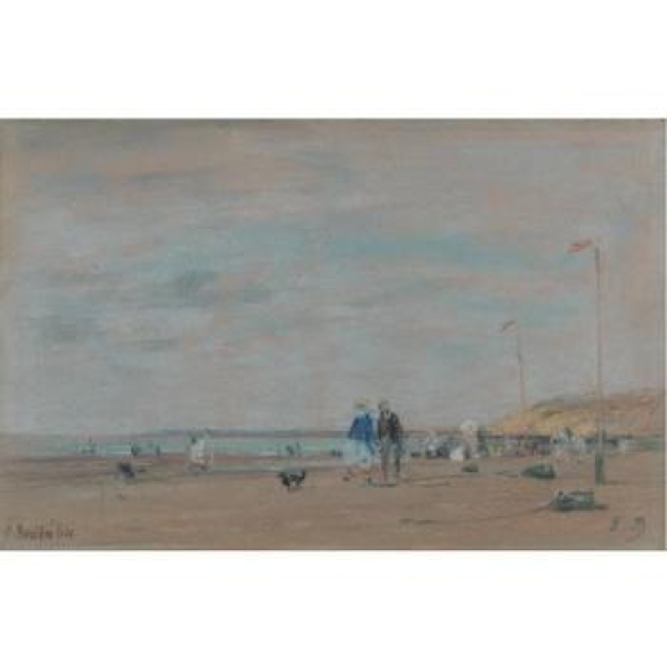 Scene de plage by Eugène Boudin