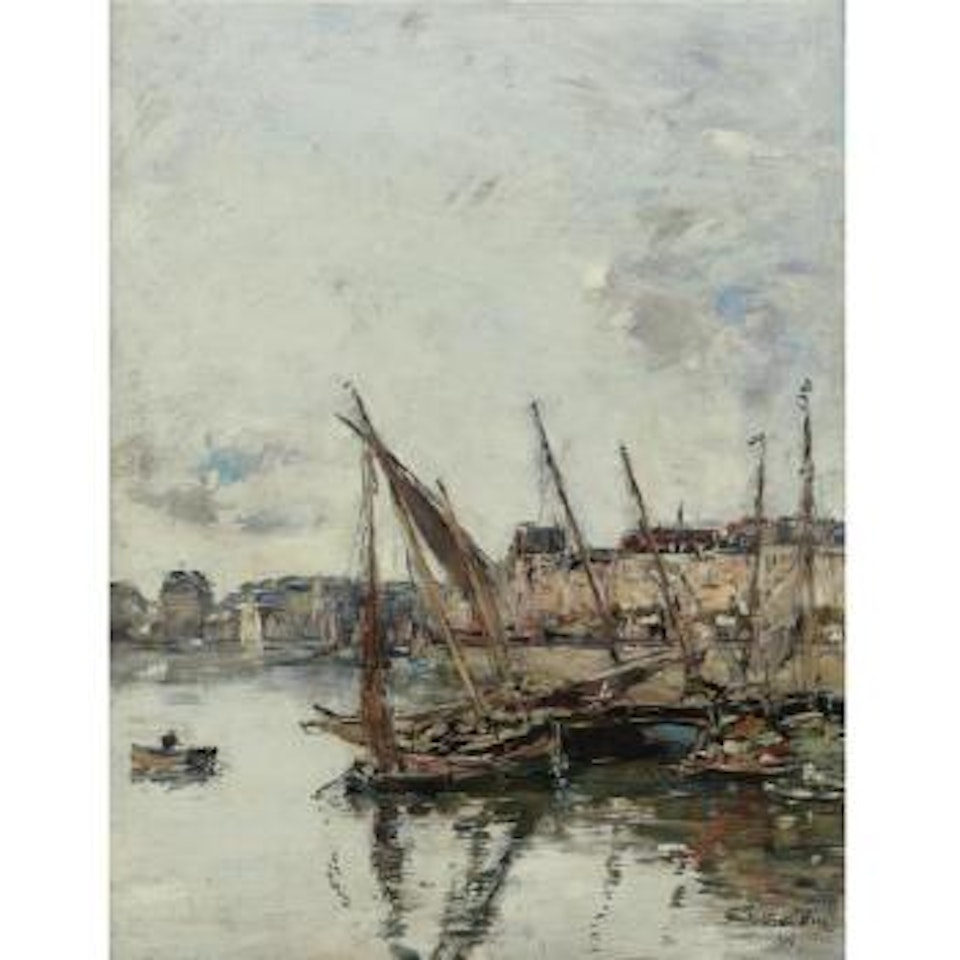 Port de Trouville by Eugène Boudin