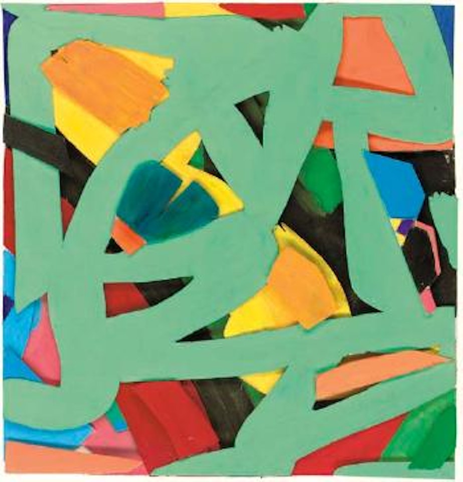 Maquette for liquid green by Tom Wesselmann