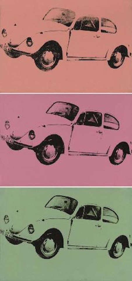 Volkswagen beetles by Andy Warhol