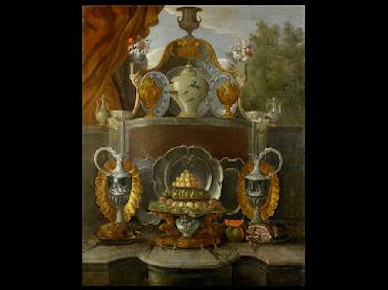 Elaborate table by Italian School