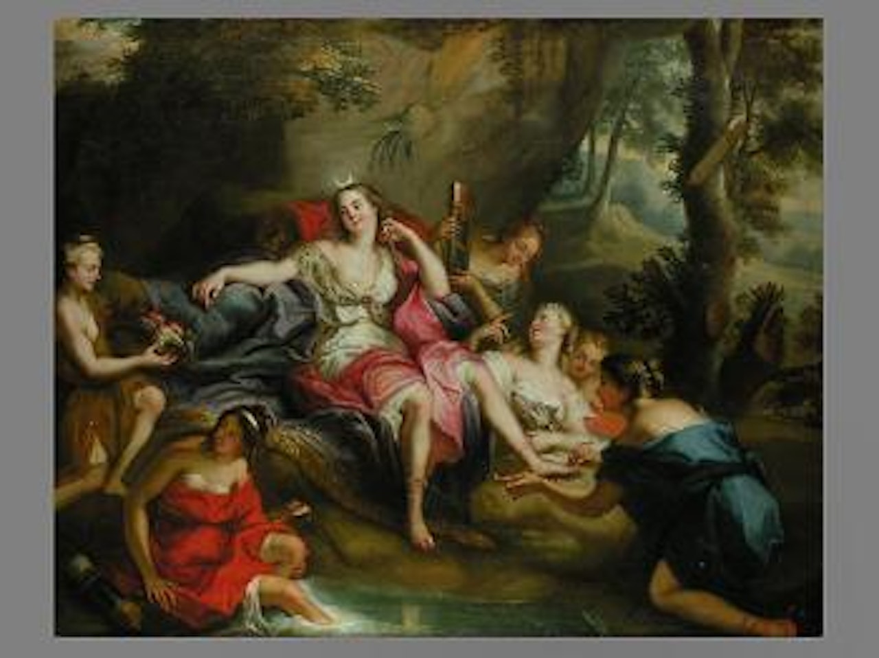 Diana with her companions by French School