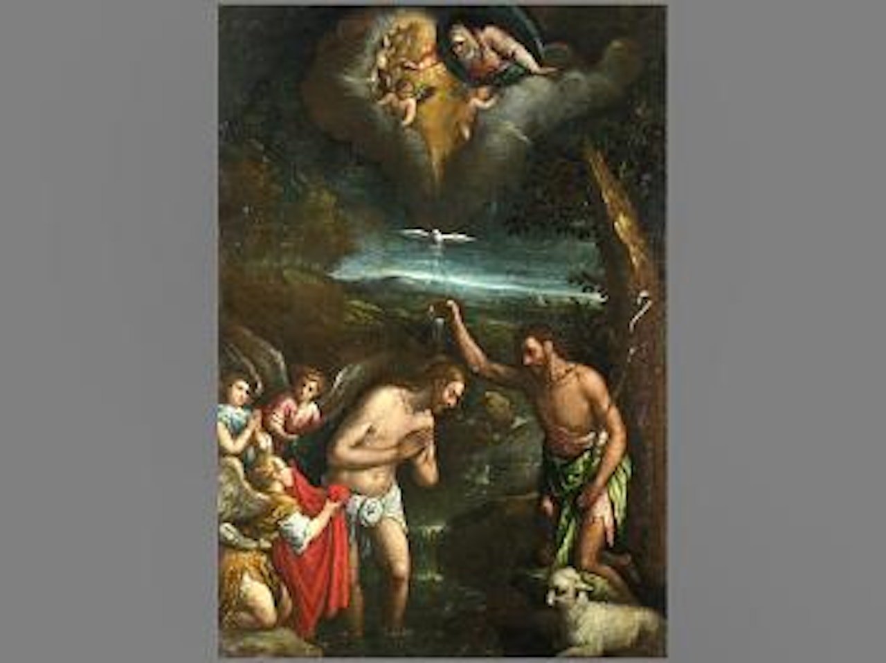 Baptism of Christ by Leandro Bassano