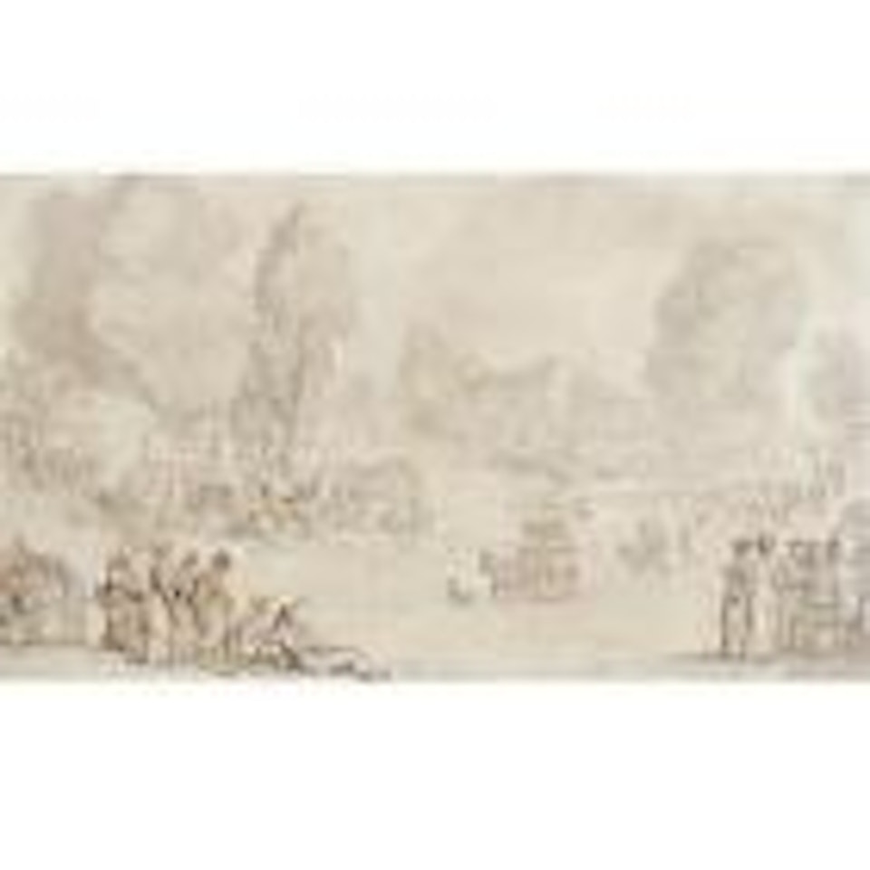 Fair at Parson's Green. The Dartford coach before a road side inn by Thomas Rowlandson