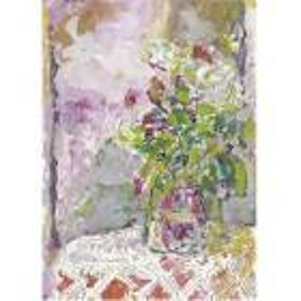 Still life with vase of flowers by Duncan Grant