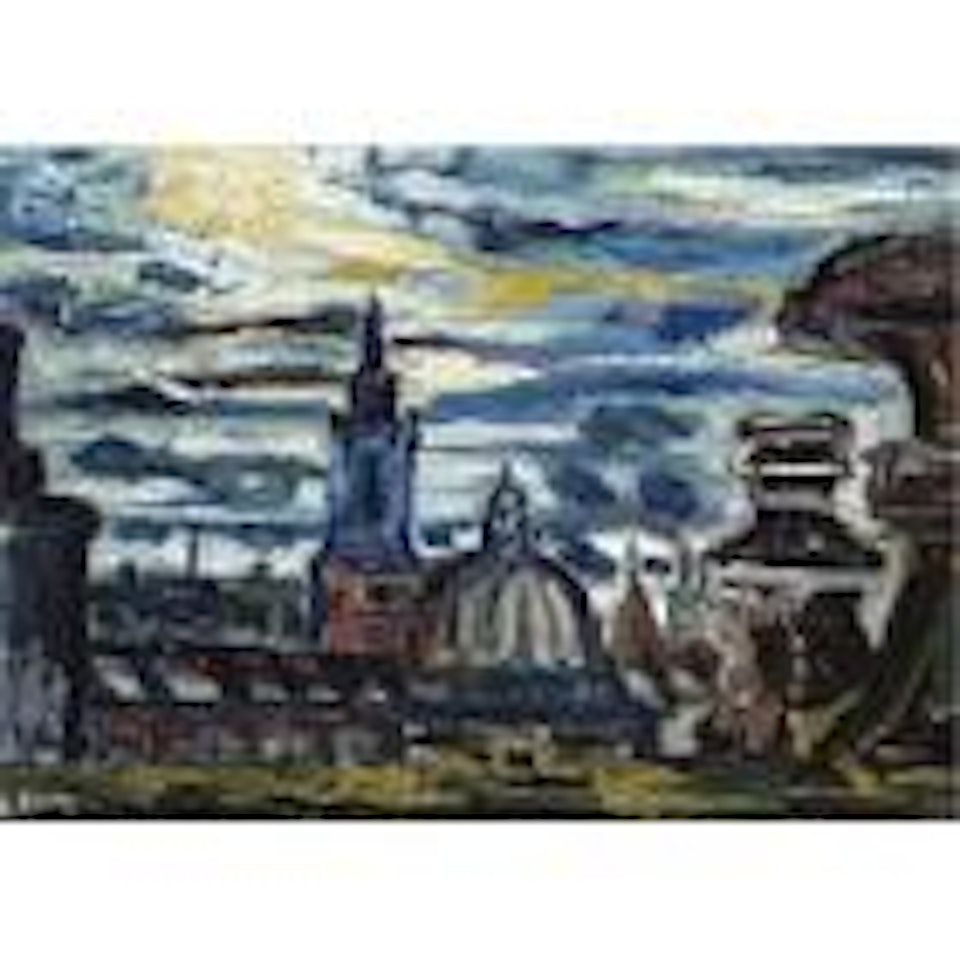 From the balcony, Royal College by John Bratby