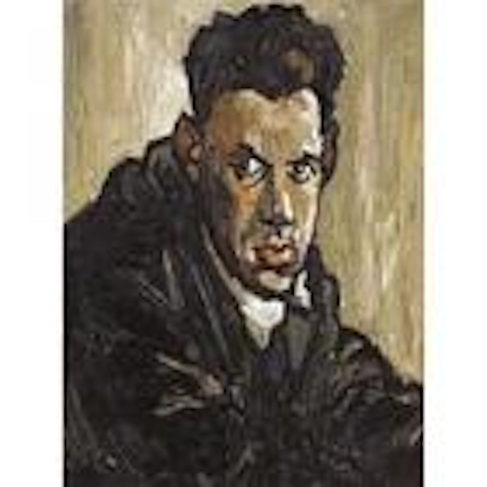 Portrait of a man by Kyffin Williams