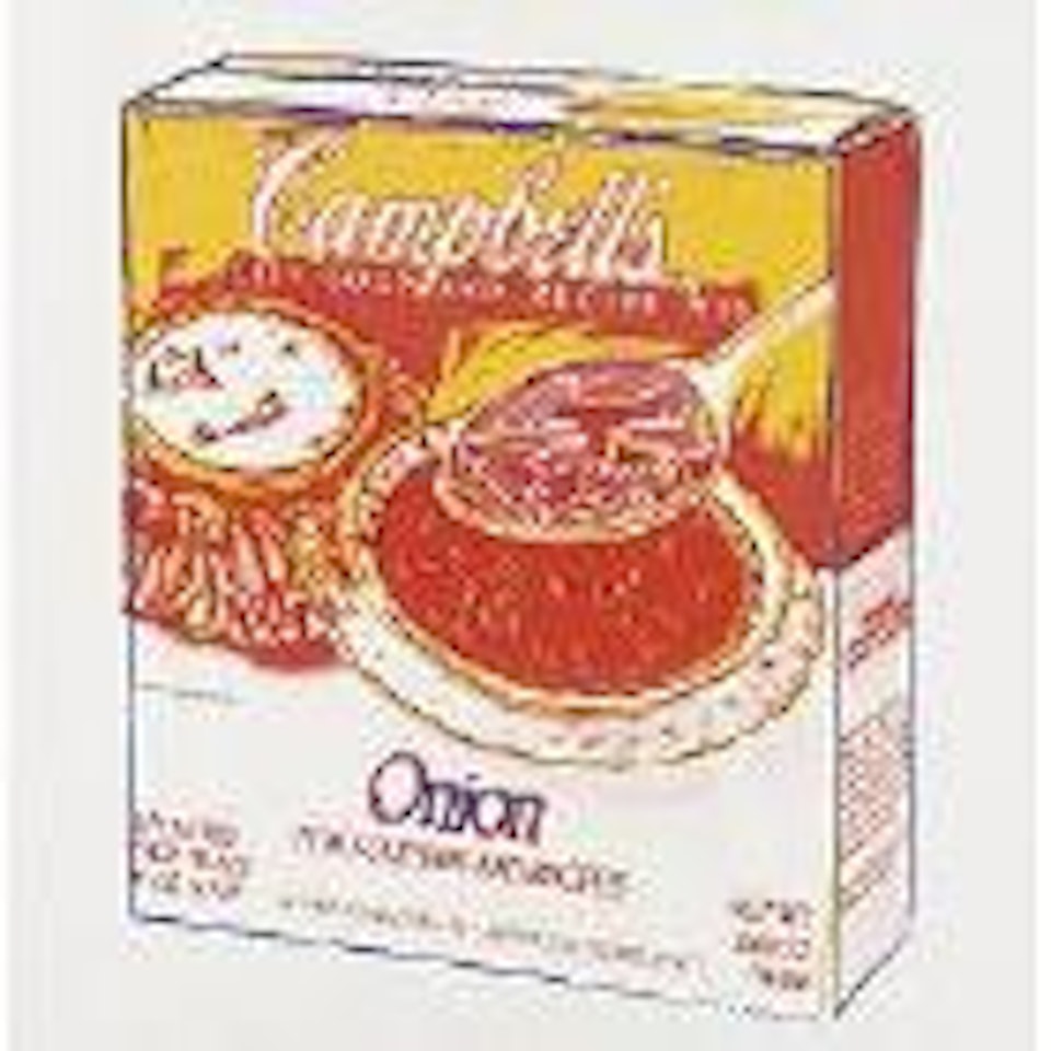 Campbell's Onion Soup box by Andy Warhol