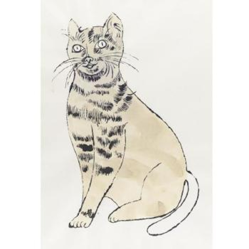 Untitled, green cat by Andy Warhol