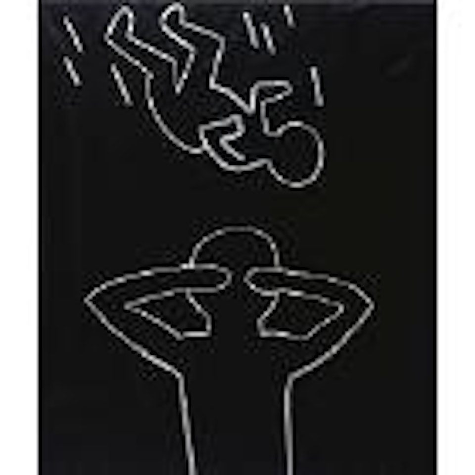 Falling moon by Keith Haring