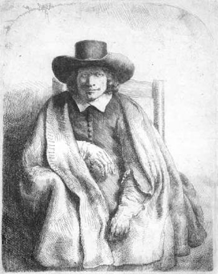 Clement de Jonghe, printseller by Attributed to Rembrandt Harmensz van Rijn