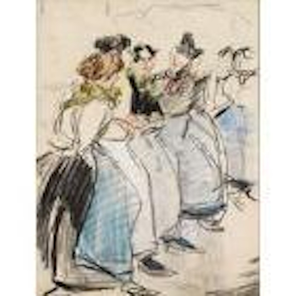 Servant girls in Amsterdam by Isaac Israels