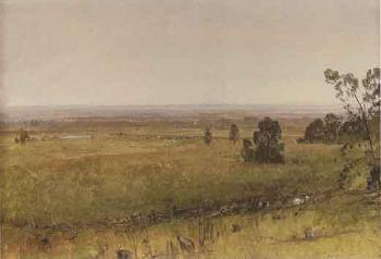 Landscape near Newport by Worthington Whittredge