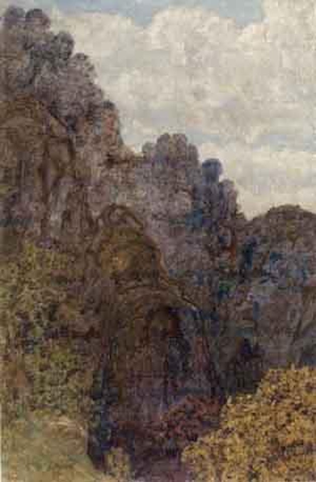 Rocky cliff by Armand Guillaumin