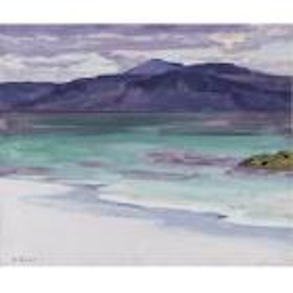 Iona, looking towards the Isle of Mull and Ben More by Francis Campbell Boileau Cadell