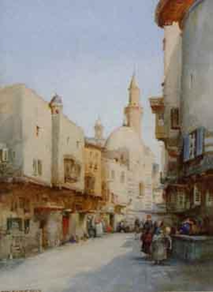 North African town by Noel Harry Leaver