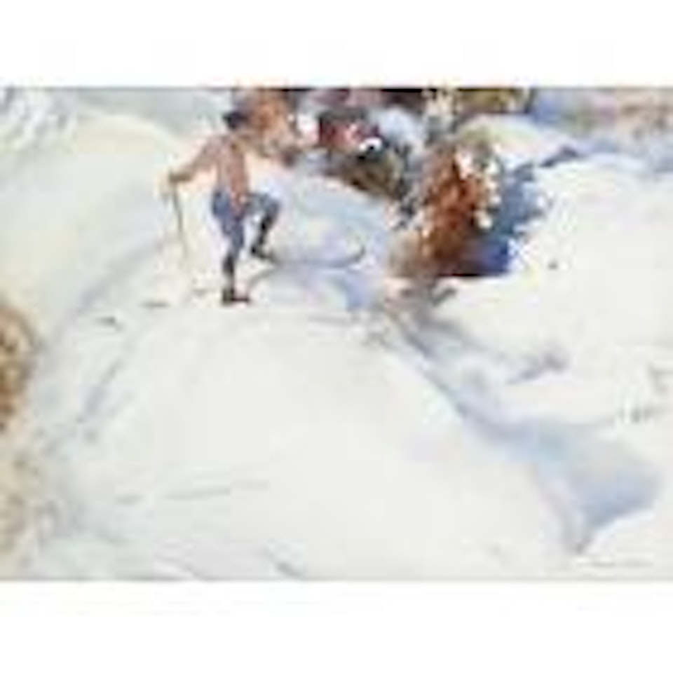 Skier, Switzerland by William Russell Flint