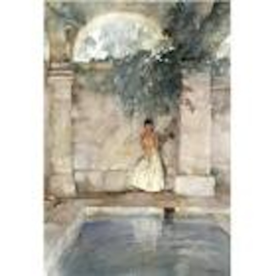 Golden poseuse by William Russell Flint